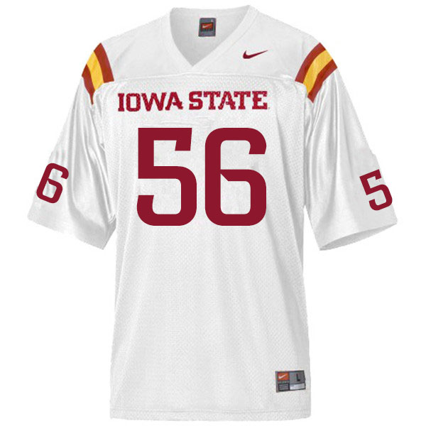 Iowa State Cyclones Men's #56 Anthony Smith Nike NCAA Authentic White College Stitched Football Jersey ZH42I41VM